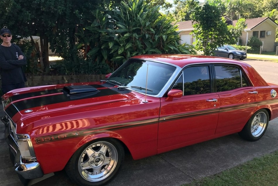 Premium tinted classic car at sunrise